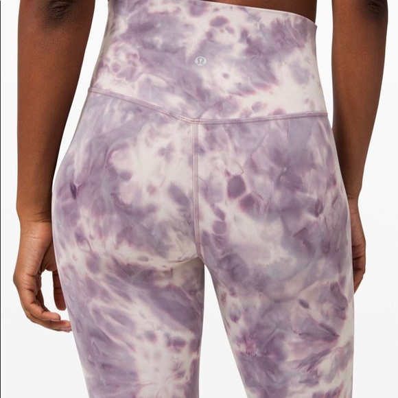 **SOLD** Lululemon Size4 Align Pants 25” Diamond Dye Graphite Purple EUC - Picture 1 of 9